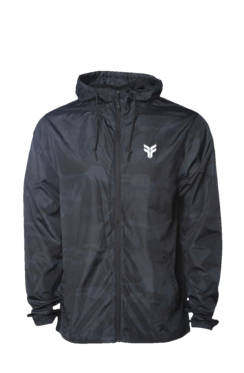 FF - Black Camo Water Resistant Windbreaker
